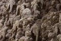 Artificial creation of stalactite wall Wallenstein Garden, Prague