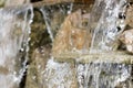 artificial decorative waterfall with three modulations Royalty Free Stock Photo