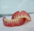 Artificial denture at dental clinic