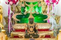 The Artificial Emerald Buddha image in summer custume Royalty Free Stock Photo