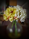 The artificial flower at the living room Royalty Free Stock Photo
