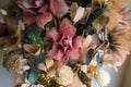 Artificial flowers. Royalty Free Stock Photo