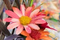 Artificial flowers for sale, Indian handicrafts Royalty Free Stock Photo