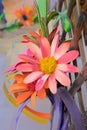 Artificial flowers for sale, Indian handicrafts Royalty Free Stock Photo