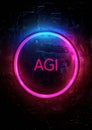 Artificial General Intelligence (AGI) Logo - AGI is a hypothetical type of intelligent agent