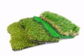 Artificial grass astroturf selection Royalty Free Stock Photo