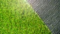 Artificial grass background.