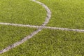 Artificial grass soccer pitch Royalty Free Stock Photo