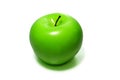 Artificial green apple iso lated.