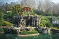 Artificial Grotto at Sanctuary of Bom Jesus do Monte Gardens - Braga, Portugal Royalty Free Stock Photo