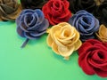 Felt roses Royalty Free Stock Photo
