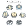 Artificial heart valves medical science Royalty Free Stock Photo