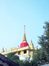 Artificial hill inside the Wat Saket