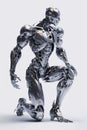 Artificial Humanity The Piece features a robotic figures - a woman, a man, and a child