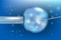 Artificial insemination in vitro fertilization.