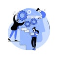 Artificial intelligence abstract concept vector illustration. Royalty Free Stock Photo