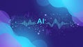 Artificial Intelligence Abstract Digital Background Royalty Free Stock Photo
