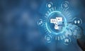 Artificial intelligence AI chatbot. Digital chatting, Chatbot, robot application,