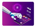 Artificial Intelligence(AI) concept with ChatGPT, Machine learning, digital Brain future