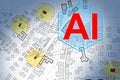 Artificial Intelligence AI search and update cadastral parcels - cadastre management with Big Data