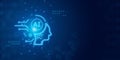 Artificial intelligence Ai self learning improving development problem solving solution tasks of future technology, ai graphics Royalty Free Stock Photo