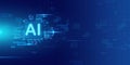 Artificial intelligence Ai self learning improving development problem solving solution tasks of future technology, ai graphics Royalty Free Stock Photo