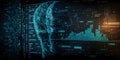 An artificial intelligence algorithm analyzing and interp five created with generative AI