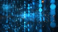 Artificial intelligence and binary lines exploring abstract world of connected lines in binary code