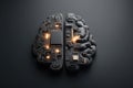 Artificial Intelligence Brain Circuit Technology Concept Royalty Free Stock Photo