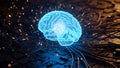 Artificial Intelligence Brain Computing Power Digital Concept Royalty Free Stock Photo