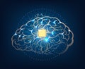 Artificial intelligence brain concept Royalty Free Stock Photo