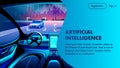 Artificial Intelligence Car Cockpit Landing Page