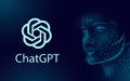 Artificial intelligence Chat GPT. Machine learning online technology concept on cloud internet big data assistant dark