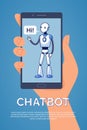 Artificial Intelligence. Chatbot concept Royalty Free Stock Photo
