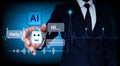 Artificial intelligence chatbots are used in computer mobile applications to rapidly respond to online messages and assist clients