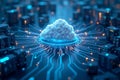 Artificial Intelligence and Cloud Computing Infrastructure Concept Royalty Free Stock Photo