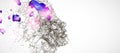 Artificial Intelligence concept. Creative brain concept background. Royalty Free Stock Photo