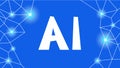 Artificial intelligence concept. Futuristic technology and robot brain Royalty Free Stock Photo