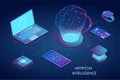 Artificial intelligence concept. Vector Royalty Free Stock Photo