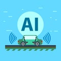 Artificial intelligence controls the Autonomous vehicle