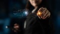 Artificial Intelligence Core with Digital Data Circuit Latch Royalty Free Stock Photo
