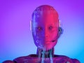 Artificial intelligence cyborg or robot Royalty Free Stock Photo