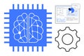 Artificial Intelligence and Data Analytics Integration with Neural Network and Automated Processes Royalty Free Stock Photo