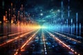 Artificial Intelligence digital binary code abstract background technology futuristic,generative ai. Royalty Free Stock Photo