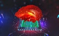 Artificial Intelligence. Digital mind. Computer brain