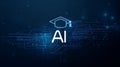 Artificial intelligence education and future learning concepts Royalty Free Stock Photo