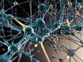 Artificial intelligence in the form of a brain. Digital technologies. Neural networks. Neural chip. The concept of