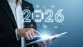 Artificial Intelligence Future Business Technology Concept with 2026 Vision and Digital Transformation Royalty Free Stock Photo