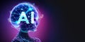 Artificial intelligence and future technologies. AI Learning and Artificial Intelligence Concept. Business, modern technology,