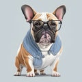 image of a couple different species of animals wearing spectacles. Royalty Free Stock Photo